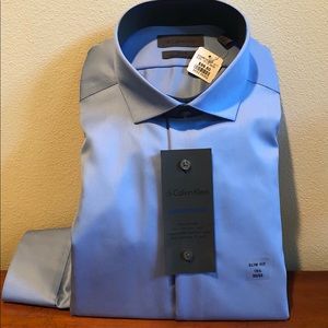 Mens Calvin Klein Slim Fit Ultimate Non Iron Shirt